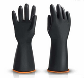 Black Rubber Gloves